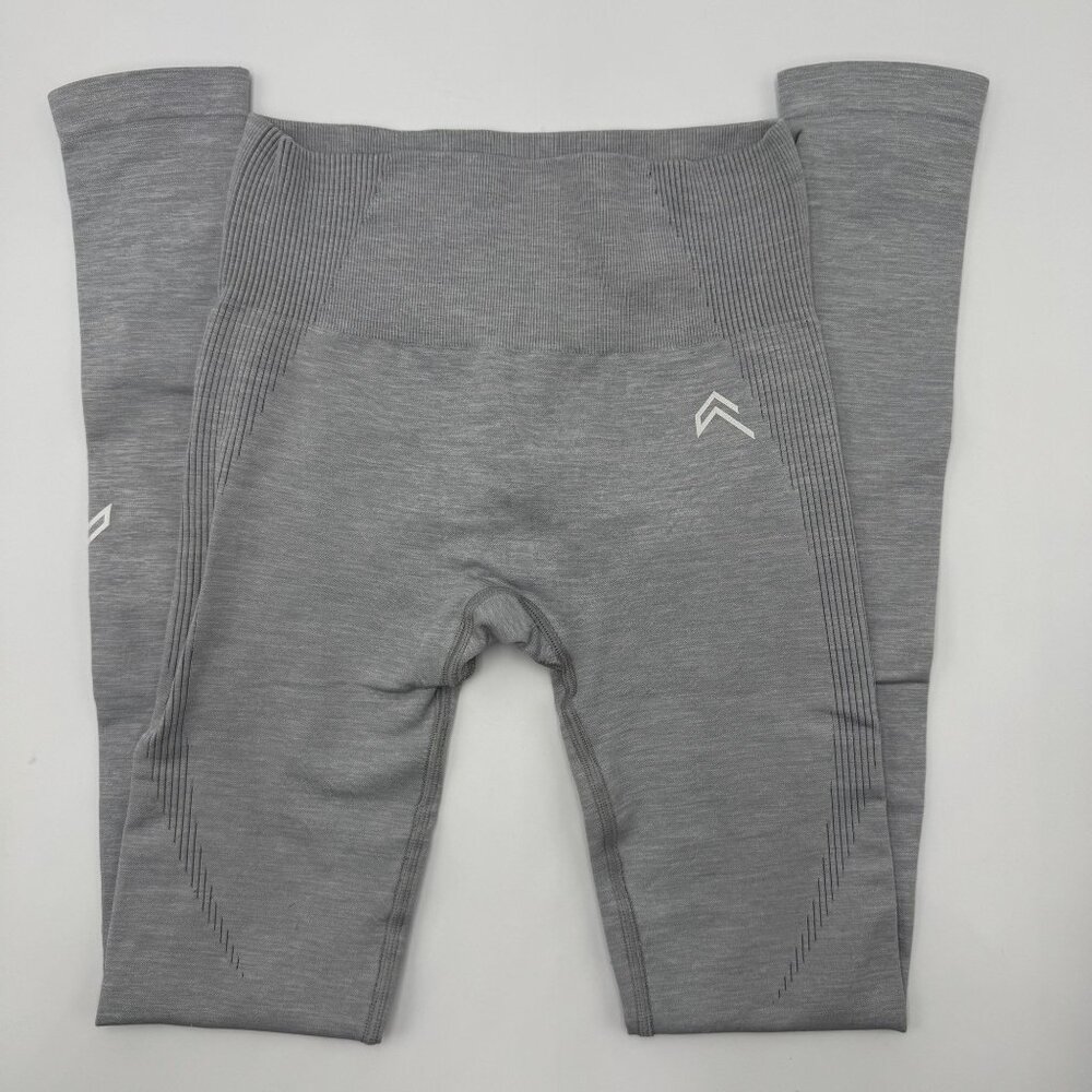 Oner Active Womens XS Seamless High-Waisted Grey Leggings Workout Activewear Gym